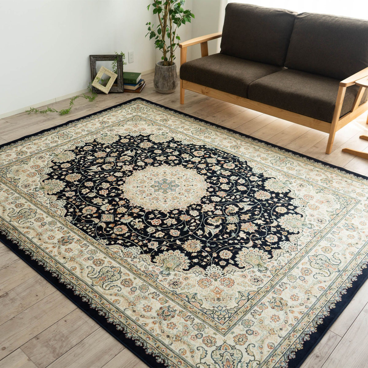 サヤンサヤン シルクの風合い！ ラグ カーペット 6畳 用 230×330