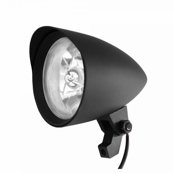 バイク ヘッドライト 汎用 レンズ クローム H4 バレット 砲弾型 弾丸