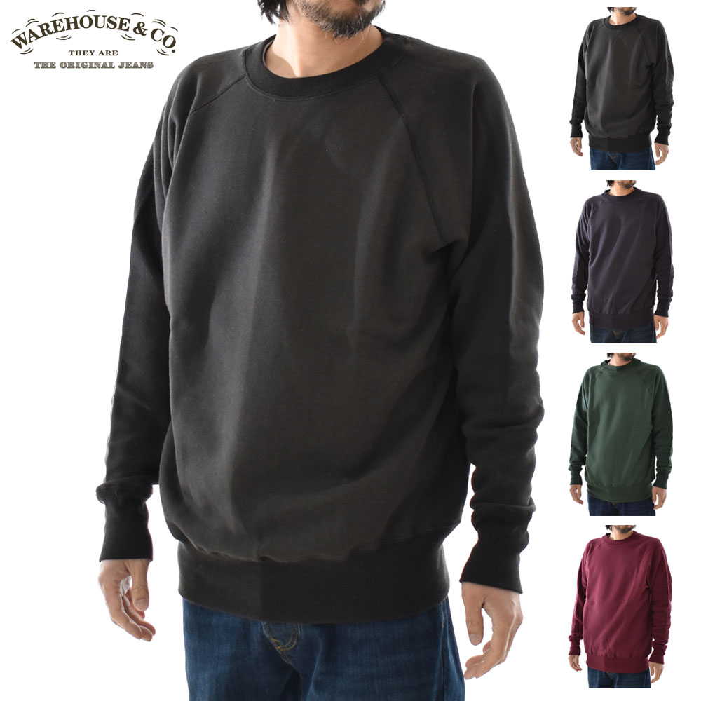 WAREHOUSE（ウエアハウス） スウェットシャツ Lot 409 無地 ラグラン