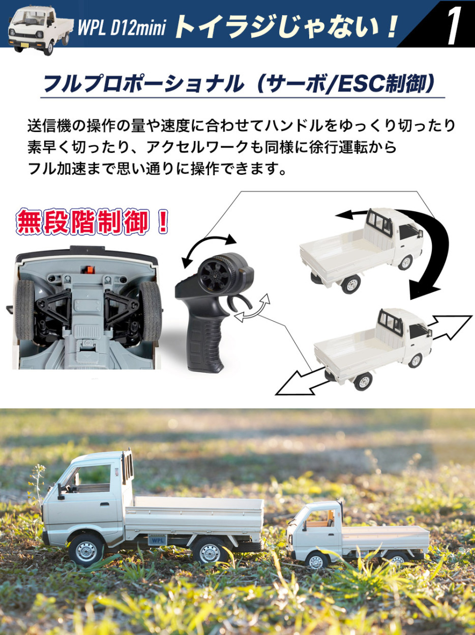 WPL JAPAN ラジコンカー トラック 軽トラ 1/16スケール CXD JAPAN