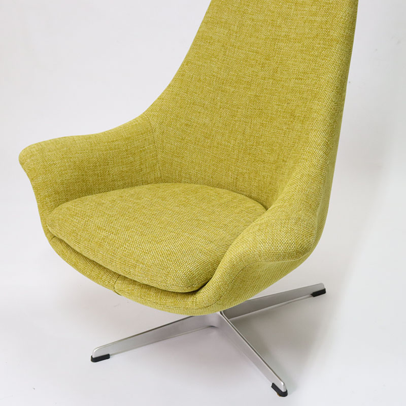 中古】ラウンジチェア グリーン 中村工芸 ソファ モダン N734-01 地域