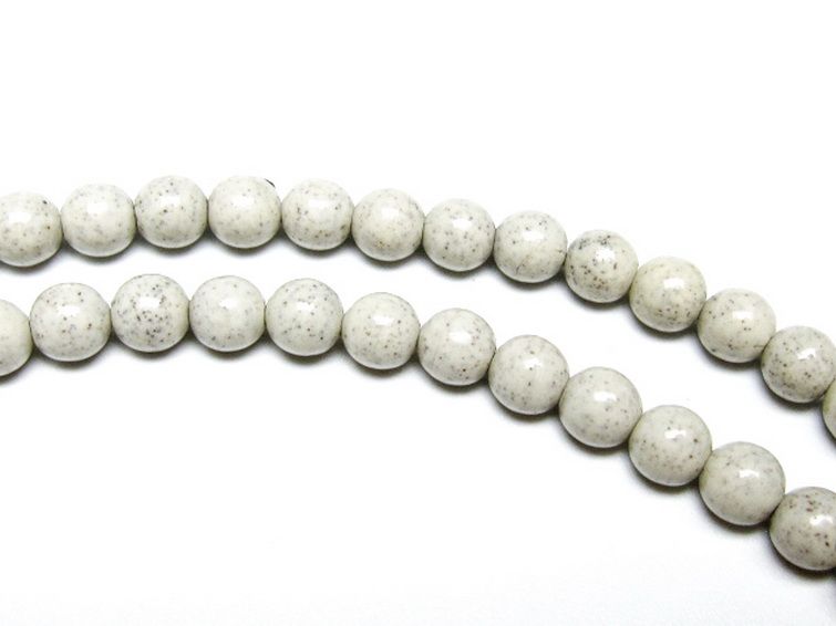 台湾産 北投石 天然ラジウム効果 ネックレス 6mm [t323-3099]