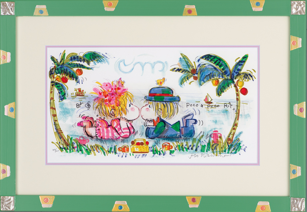 水森亜土 油絵 F20号 原画 1点もの 画像1 / 7＞2年ぶり！亜土ちゃんの