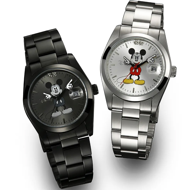 ディズニー世界限定腕時計 ギミックアイミッキー 天然ダイヤモンド