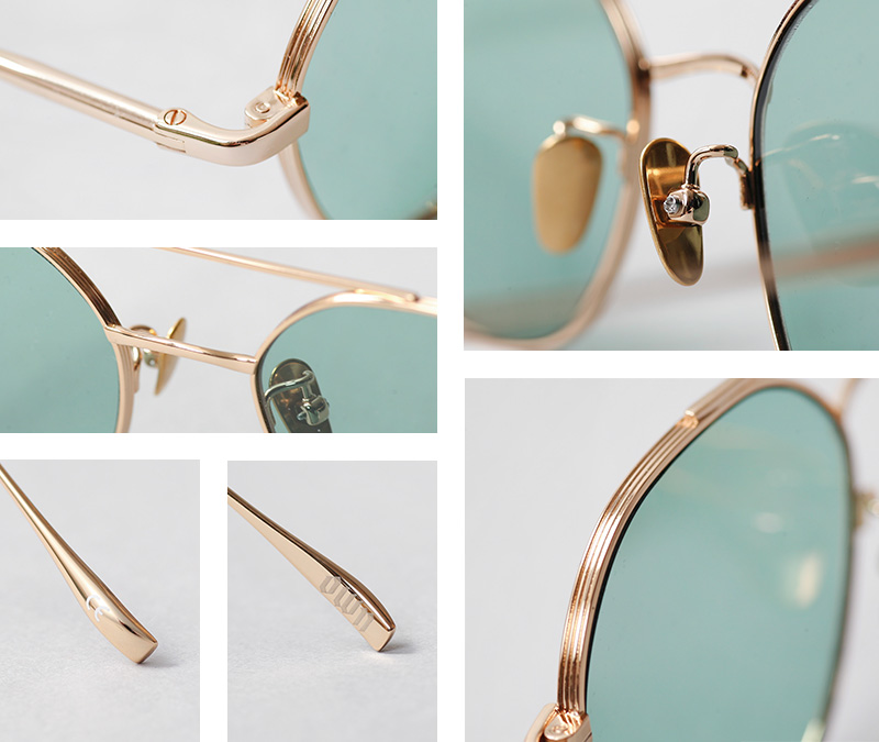 オウン OWN OW-17GD-LGRN #17 GOLD TITANIUM / LIGHT GREEN（3310