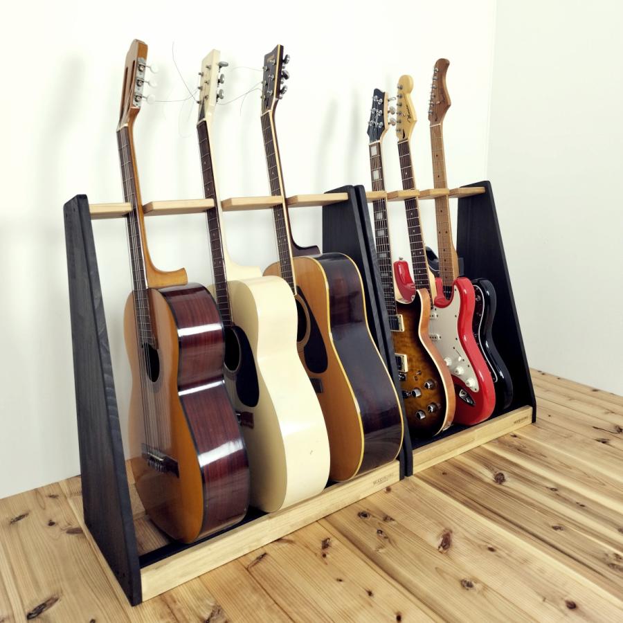 WOODWORKS ギタースタンド 3本掛 アコースティックギター 木製 日本製