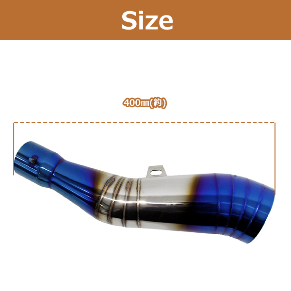 変形 コニカル GP サイレンサー ヒート ステンレス Φ60.5 MOTO チタン