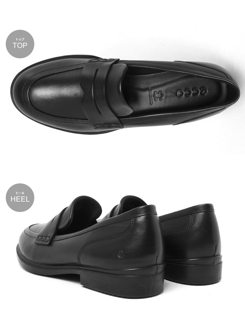 ecco（エコー） ローファー レディース ECCO 209803 ブラック 黒 靴