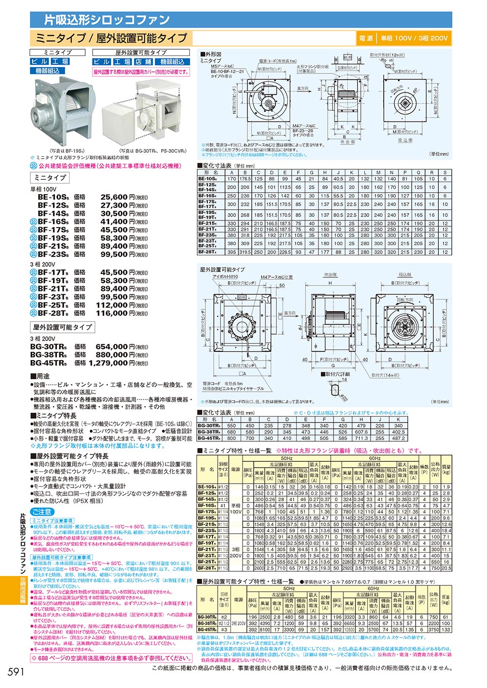 三菱電機（MITSUBISHI ELECTRIC） 【BF-28T5】 片吸込形シロッコファン