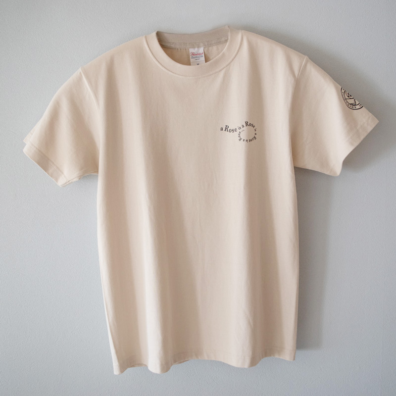 ライトベージュ】A rose is a rose Tシャツ｜バラ苗の通販の篠宮バラ園