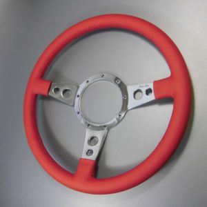 モトリタ レッドレザー ステアリング（13”ディッシュ） | ローバーミニ