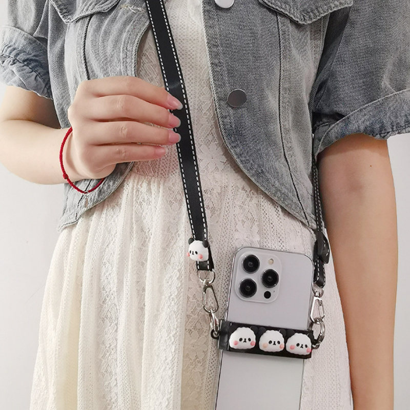 パンダストラップパンダサイドクリップスマホショルダー【ストラップ