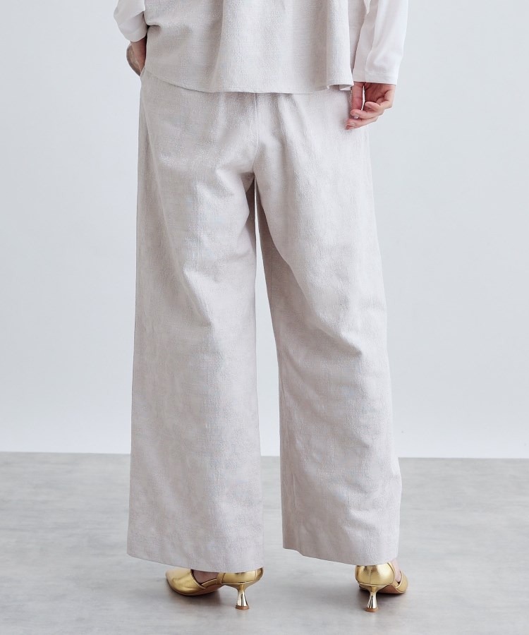 セレモニー/セットアップ可能】フローラルジャカードパンツ（フル