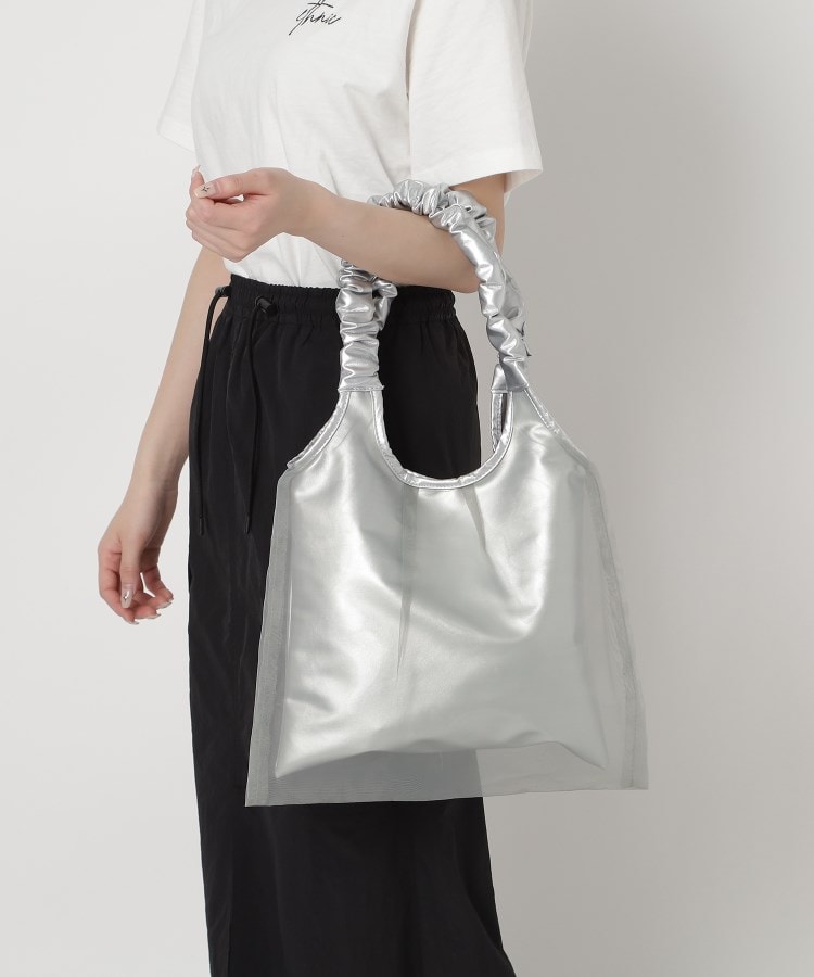 セレモニーにもおすすめ！ギャザーハンドルチュールトート（トート