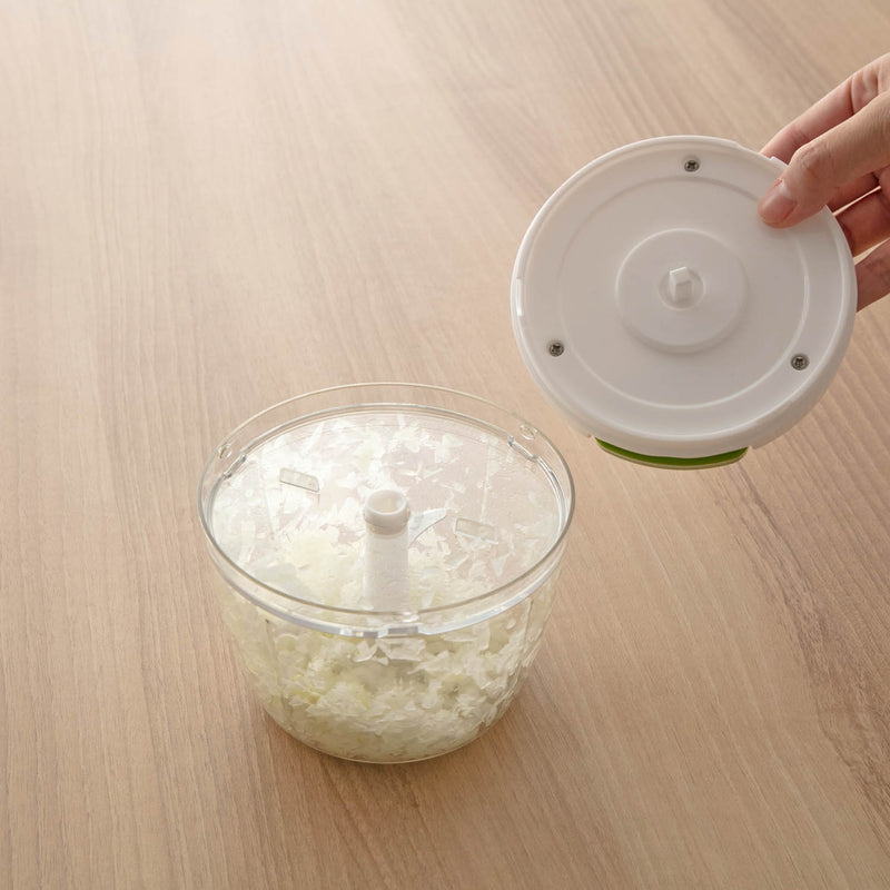 ぶんぶんチョッパー PRO | 面倒なみじん切りが数秒！食洗機対応の手動