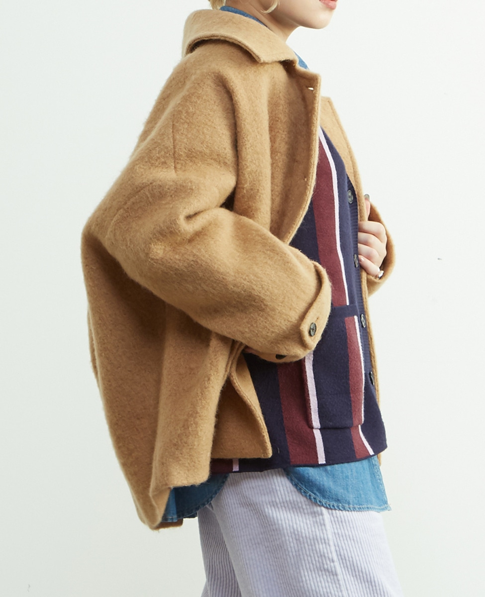 モヘヤ混コクーンシャギーコート｜SOFFITTO（ソフィット）｜商品詳細