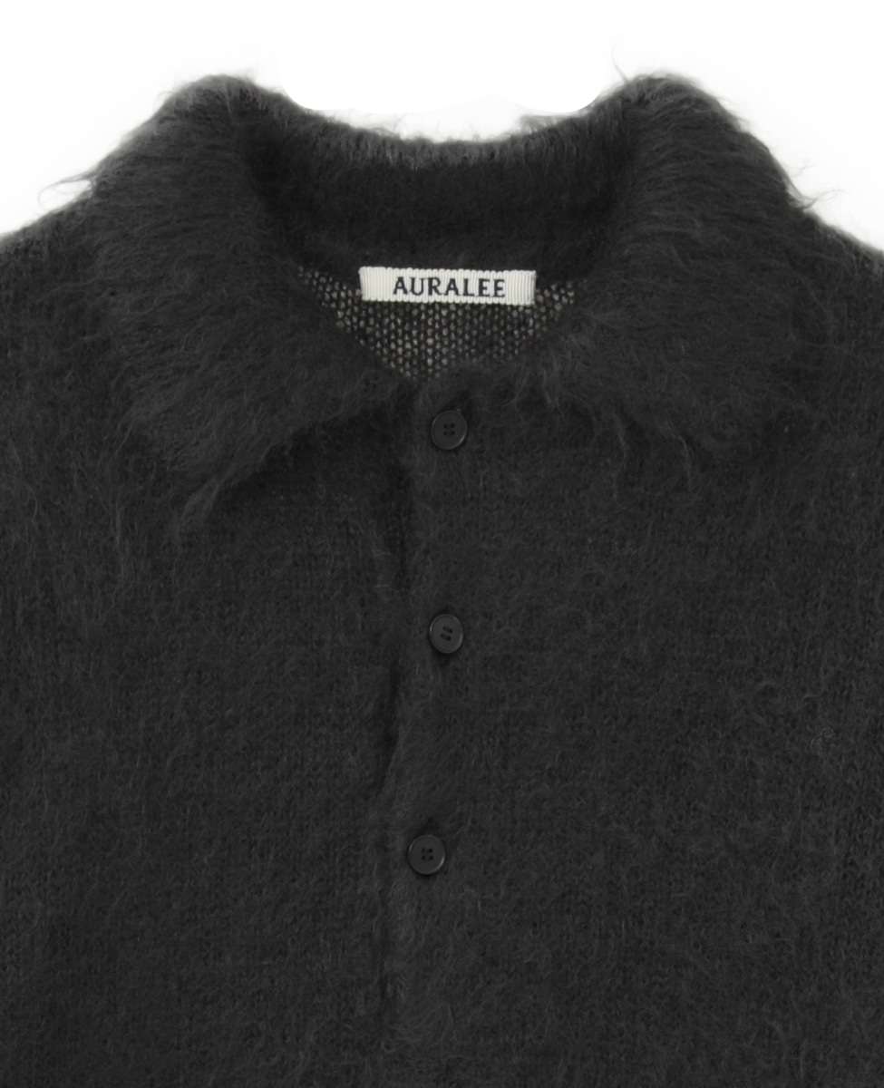 AURALEE/オーラリー】*BRUSHED SUPER KID MOHAIR KNIT POLO