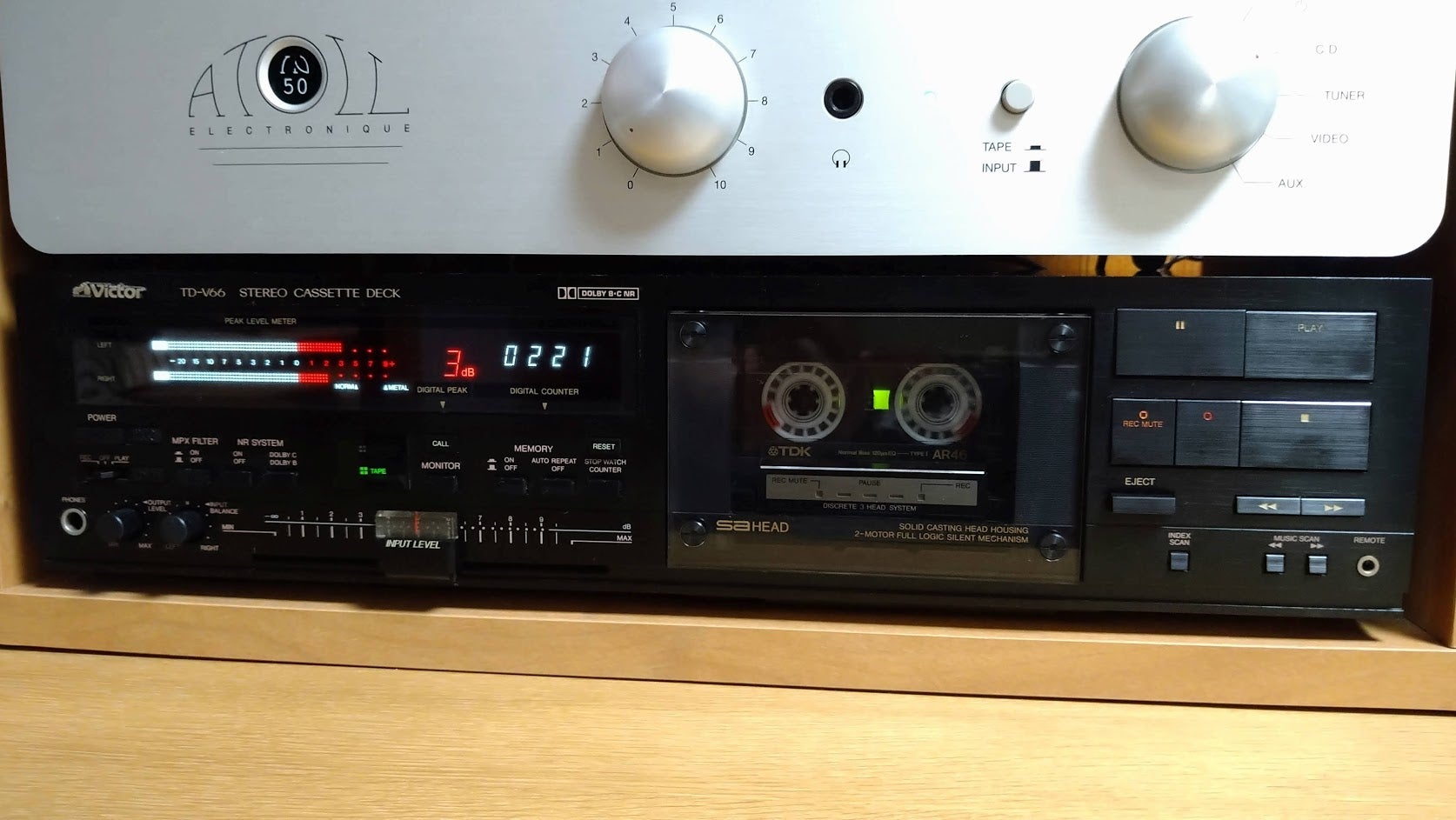 Victor Victor ビクター TD−V721 カセットデッキ ビクター 3ヘッド