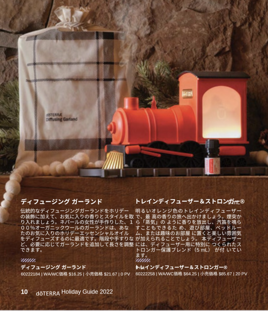 新品 限定 ドテラホリデー トレインディフューザー 新品未開封 ドテラ