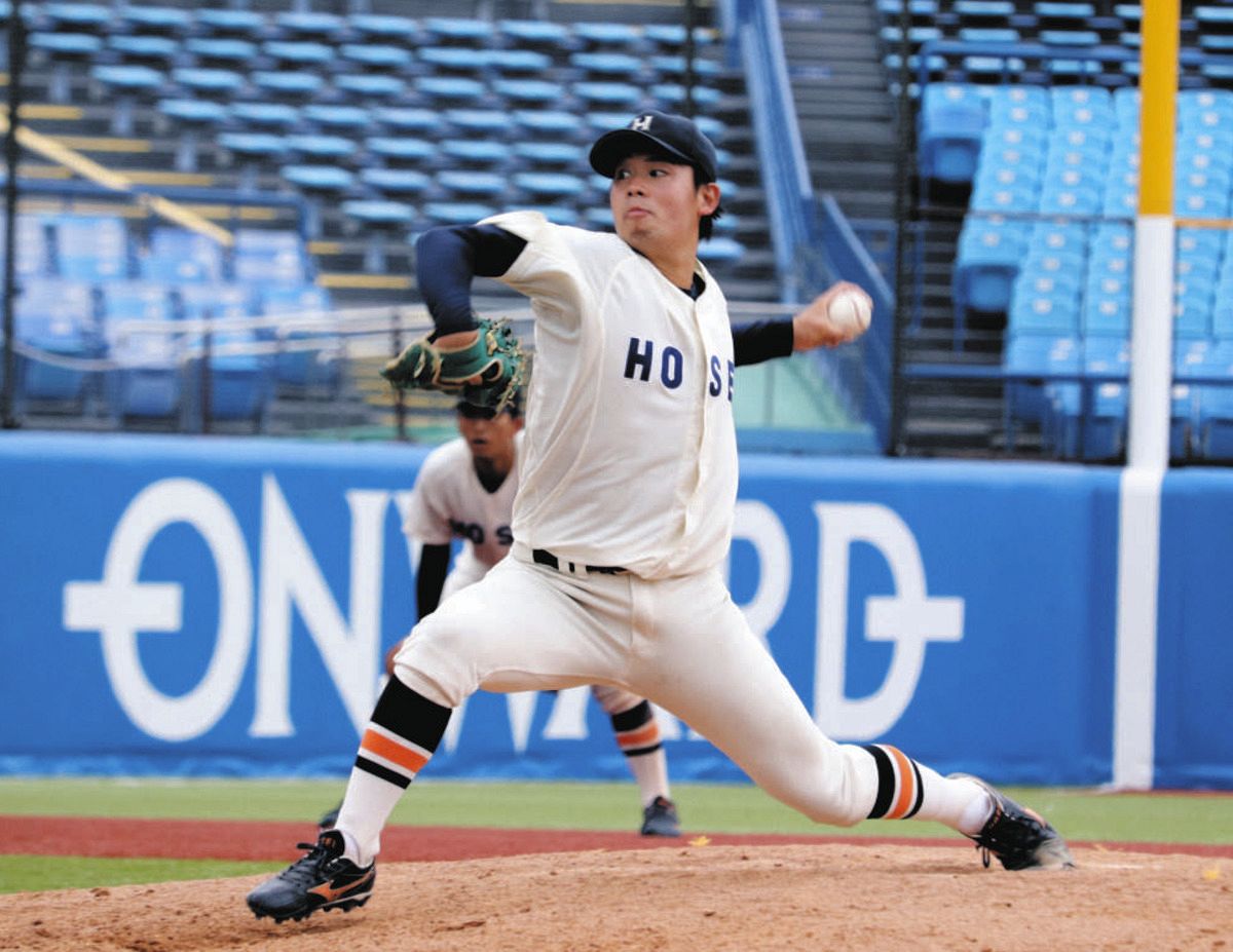 法大エース左腕・野崎慎裕、「意地は見せられました」5回1失点今季3