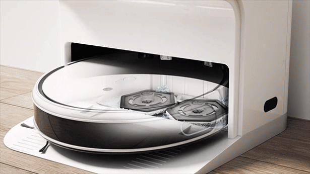 吸引、水拭き、さらにモップ洗浄＆すすぎ＆乾燥も自動で行う革新的な