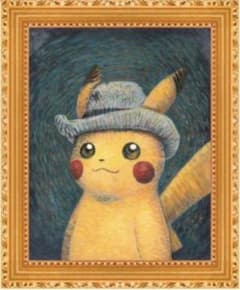 ゴッホピカチュウ キャンバスアート金枠 Mサイズ - メルカリ