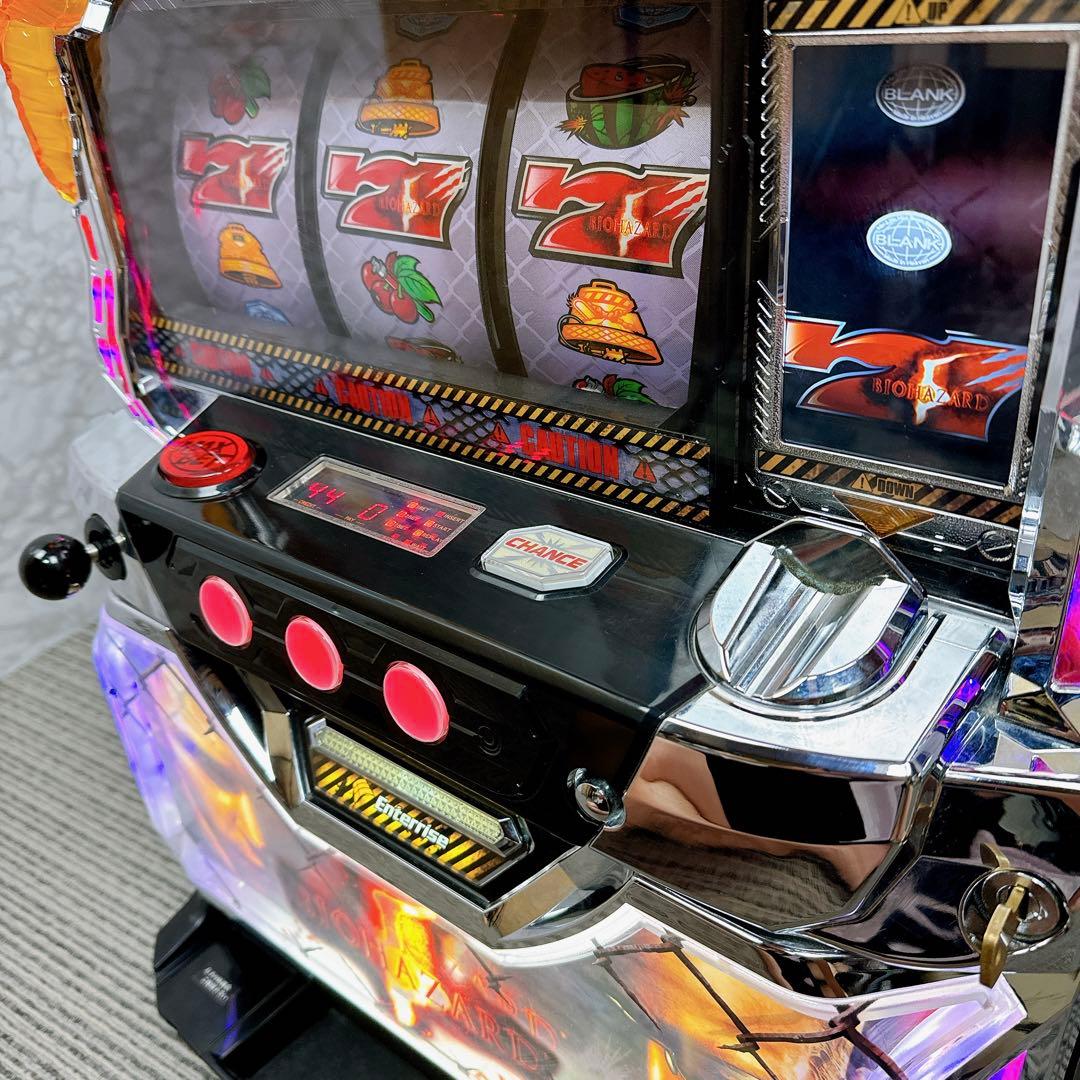 パチスロ実機 バイオハザード5 コイン不要機 無段階音量調整 名作 送料