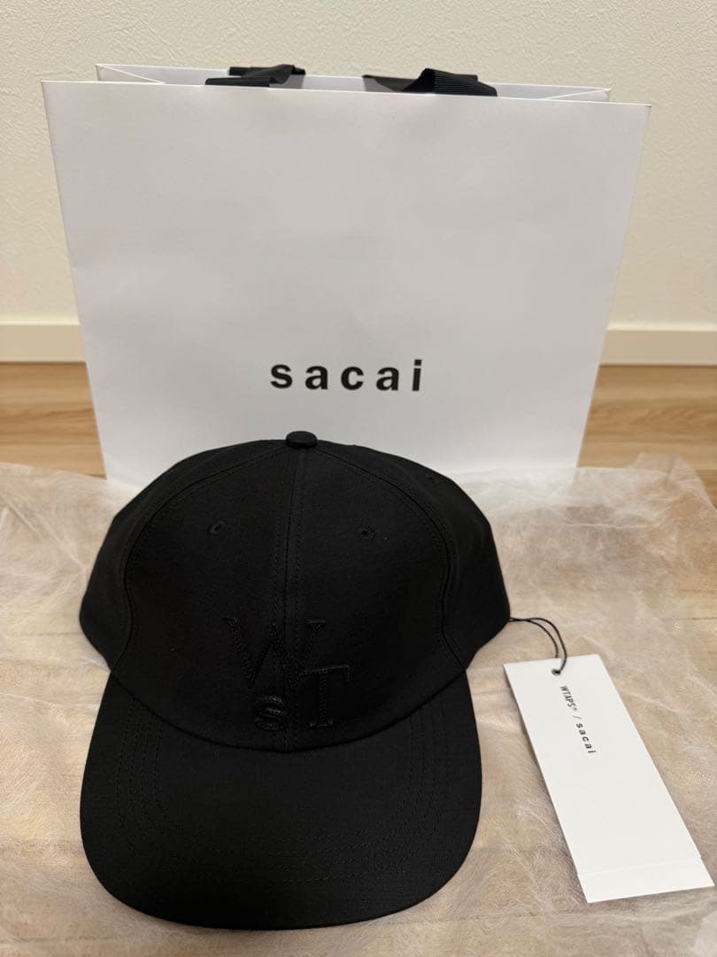sacai × WTAPS Cotton Back Satin Cap ブラック - メルカリ