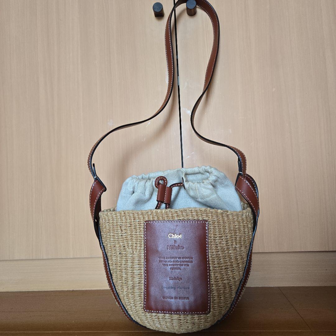 Chloé x Mifuko かごバッグ　ラフィア　バスケットバッグスモール クロエ Chloe Chloe KIDS x Mifuko カゴバッグC20045 ハンドバッグ