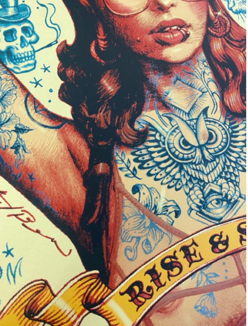 ロッキンジェリービーン ×ルードギャラリー シルクスクリーンプリント