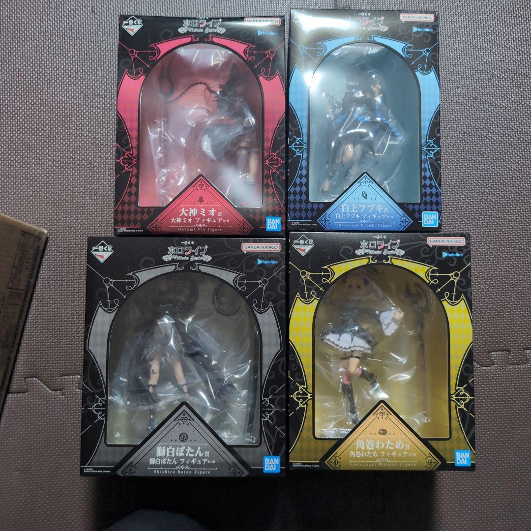 ホロライブ １番くじフィギュアセット白上フブキ大神ミオ獅白ぼたん角巻わため 🍀キャラクターコーナー🍀 明日1/10(土)発売✨ 一番くじ 「#ホロライブ