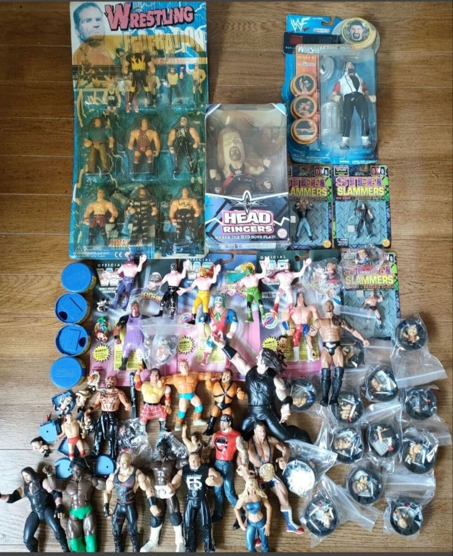プロレスフィギュアまとめ売り　wwe 全日本新日本プロレスハズブロマテル Yahoo!オークション -「新日本プロレス?フィギュア」の落札相場・落札価格