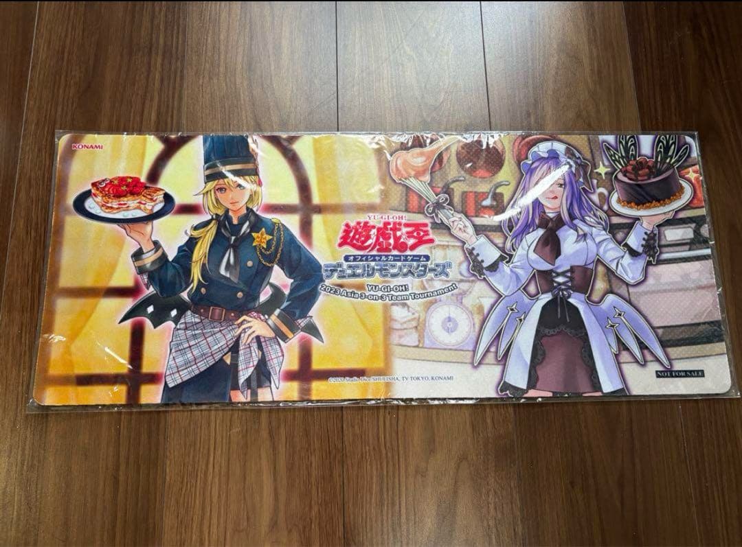 未開封　遊戯王 公式 聖菓使クーベル ハーフプレイマット 台湾限定 KONAMI - 遊戯王 プレイマット 聖菓使クーベル と ポワソニエル・ド