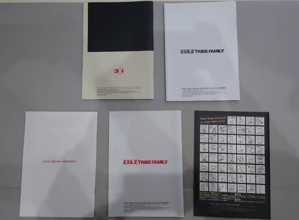EXILE TRIBE FAMILY ファンクラブ冊子セット2017-2018 - メルカリ