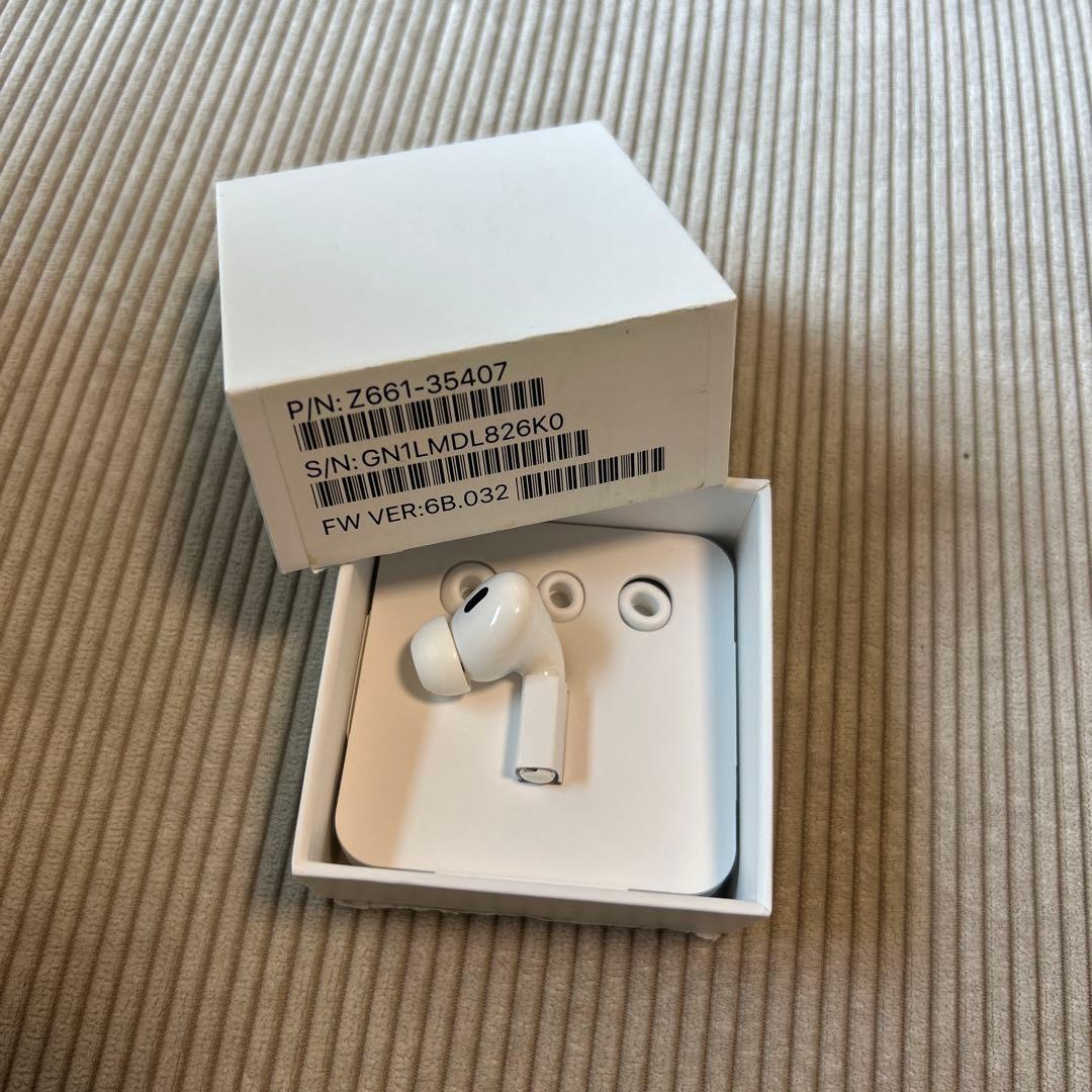 未使用 右耳のみ 正規品 airpods pro2 Apple Apple AirPods Pro 2 右イヤホンのみ USED美品 エアーポッズ