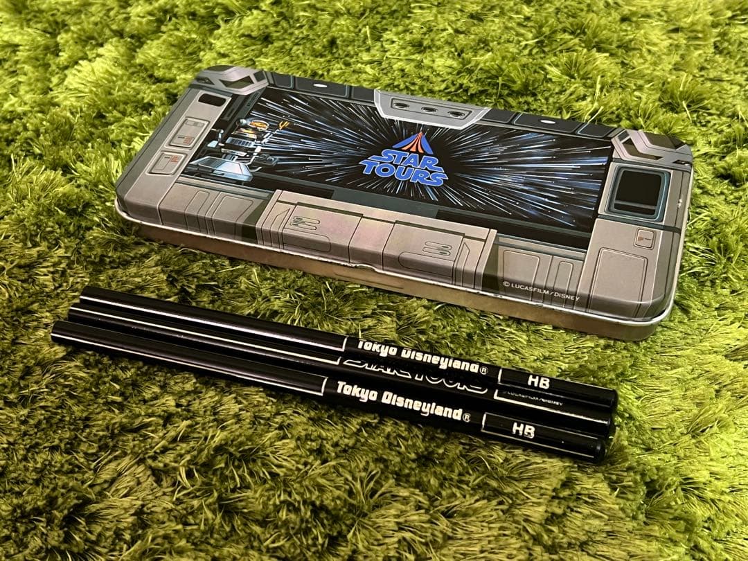 旧 スターツアーズ 缶ペンケース 鉛筆付き 東京ディズニーランド 1989 旧 スターツアーズ 缶ペンケース 鉛筆付き 東京ディズニーランド 1989
