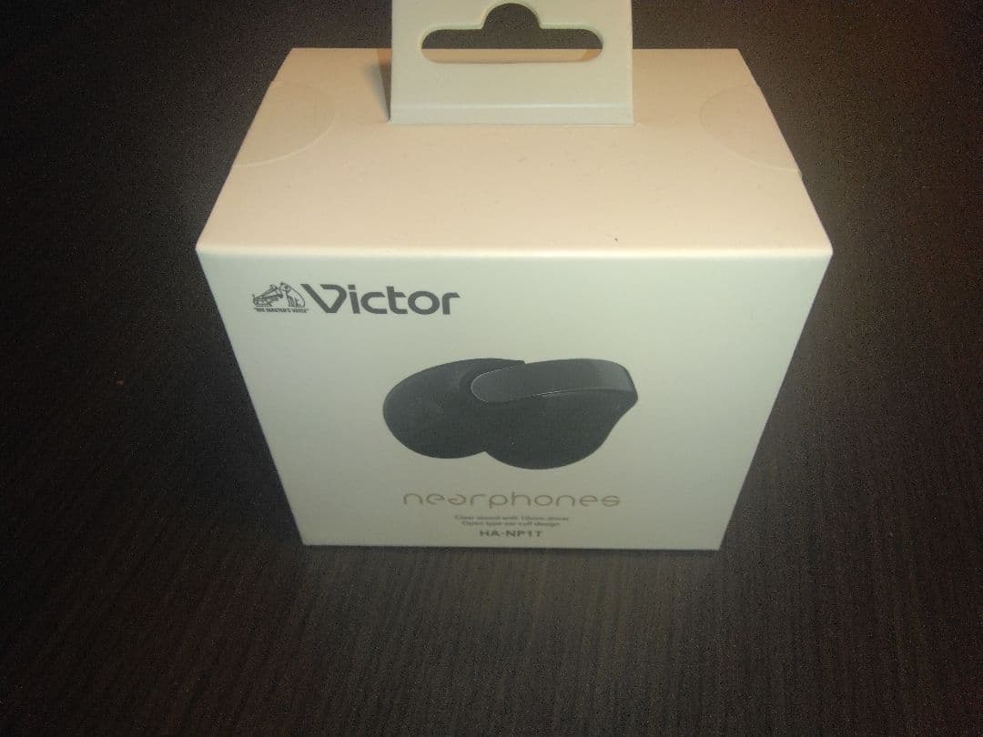 Victor HA-NP1T ワイヤレスイヤホン コールブラック アクセサリー感覚で装着できて耳をふさがないVictorのイヤーカフ型