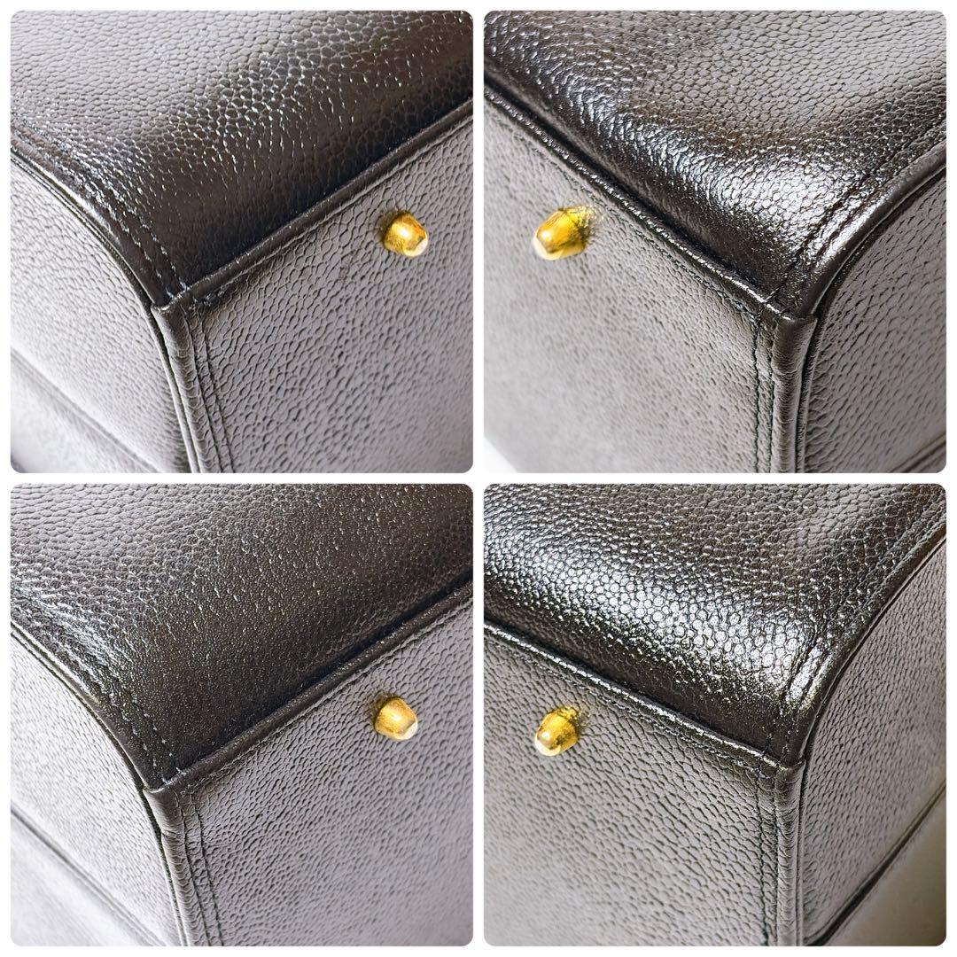 美品】ヴァレンティノ オールレザー 2way ミニボストンバッグ ブラック