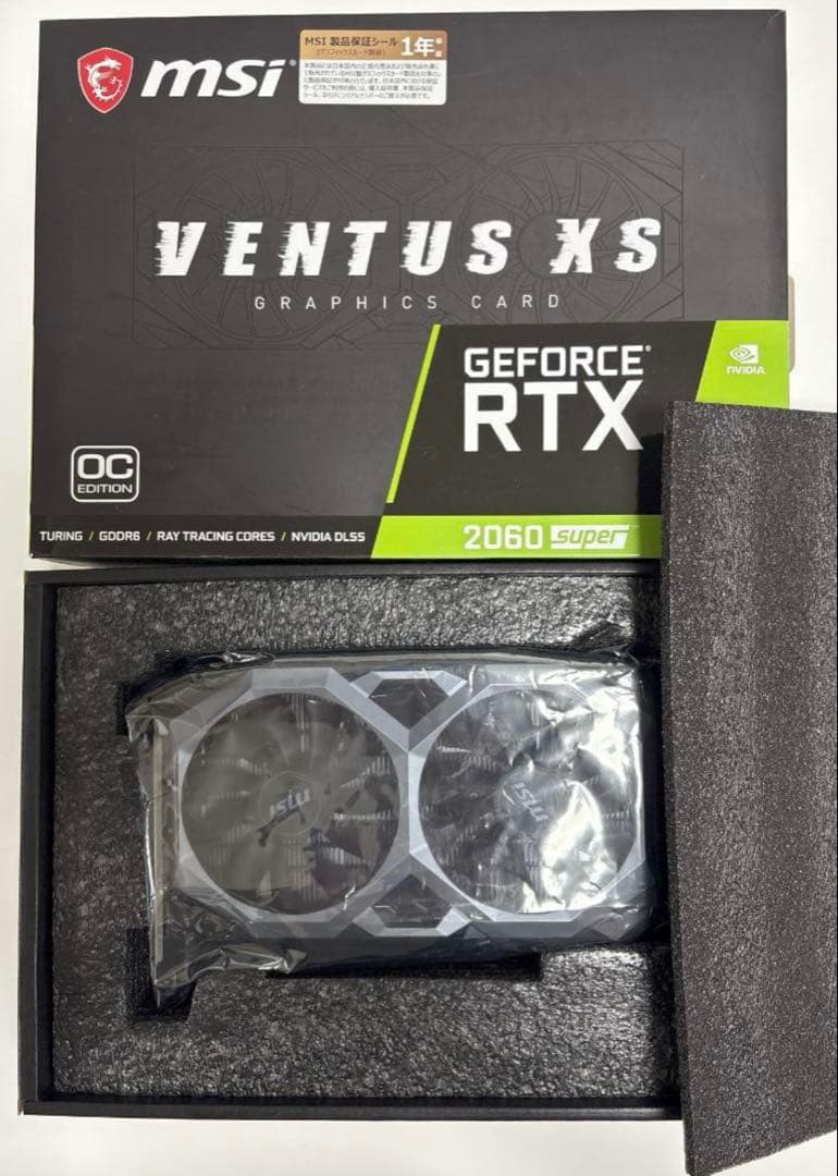 MSI GeForce RTX2060 SUPER 動作確認済み MSI GEFORCE RTX2060 SUPER AERO 8GB GDDR6 動作確認済み PCパーツ