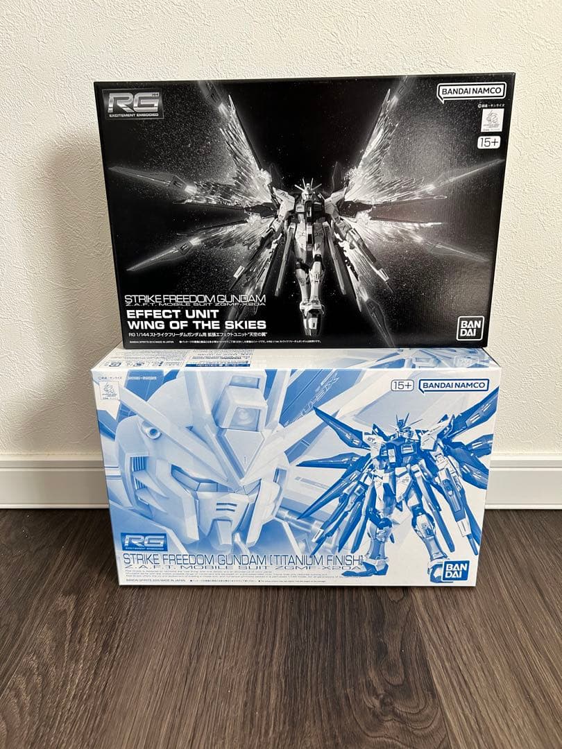 RG ストライクフリーダムガンダム チタニウムフィニッシュ & 天空の翼