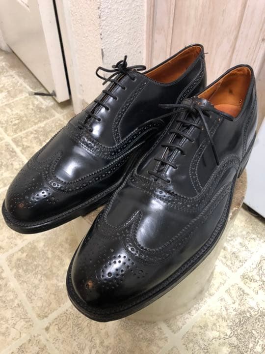 ヴィンテージ60年代シェルコードバン数回使用程度良　ウィングチップ革靴　10D 時代を超えるエレガンス：オールデン 9751 コードバン : NATORIYAのブログ