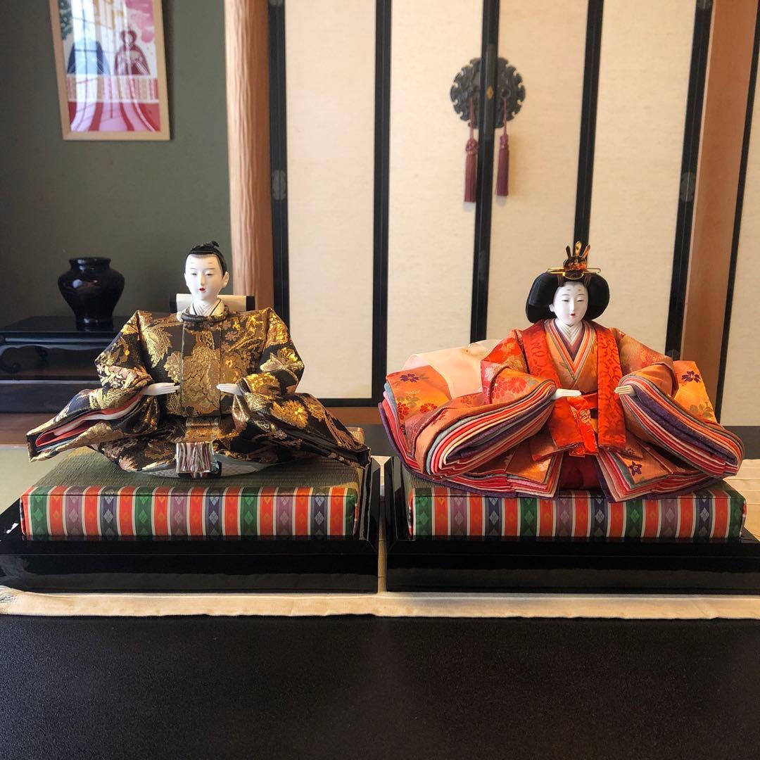 専用　雛人形ユキトリイ親王飾り　　久月　秀月　清水久遊 久月 雛人形 ひな人形 雛 平飾り 親王飾り 節句人形工芸士 清水久遊作