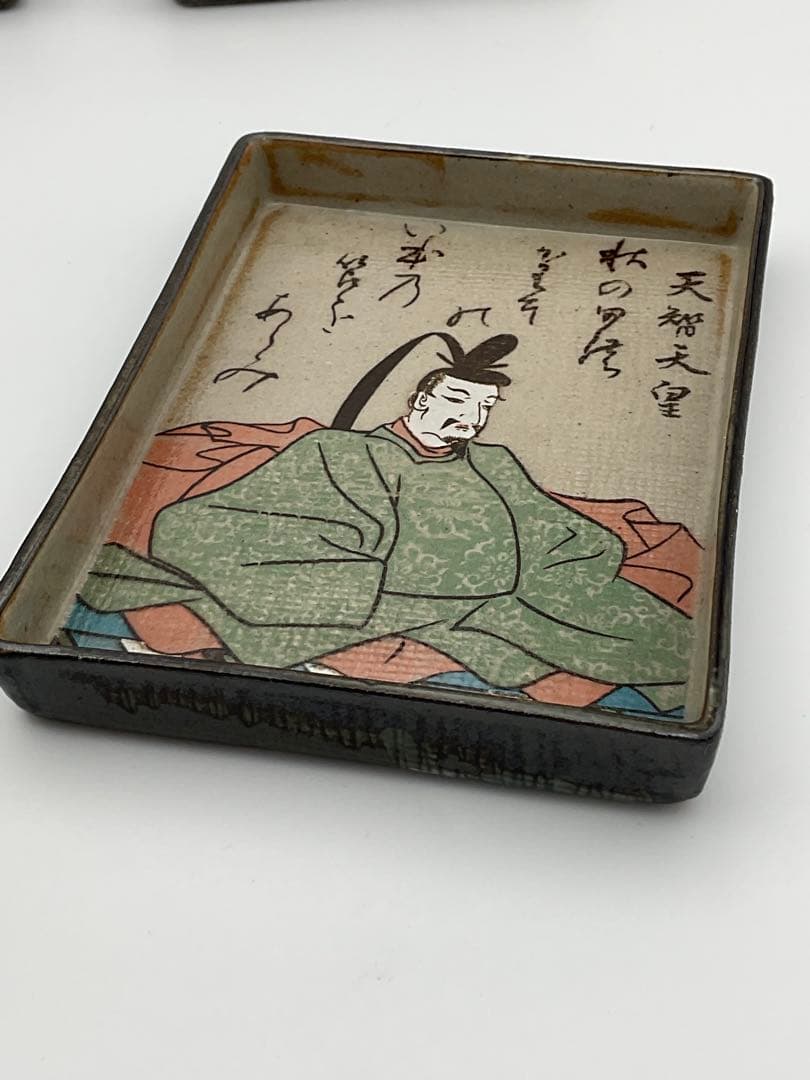 歌仙 歌留多 百人一首 角皿 銘々皿 - メルカリ