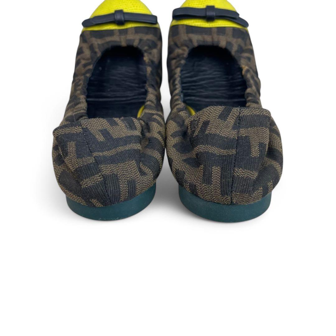 フェンディ　バレエシューズ　フラットシューズ　ズッカ柄　24.5cm パンプス