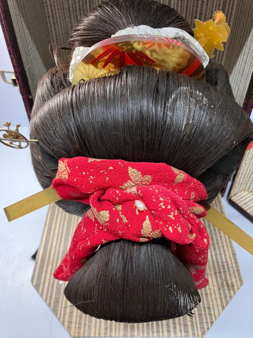 辰巳商会 高級日本髪かづら かつら かんざし髪飾り付芸者 コスプレ