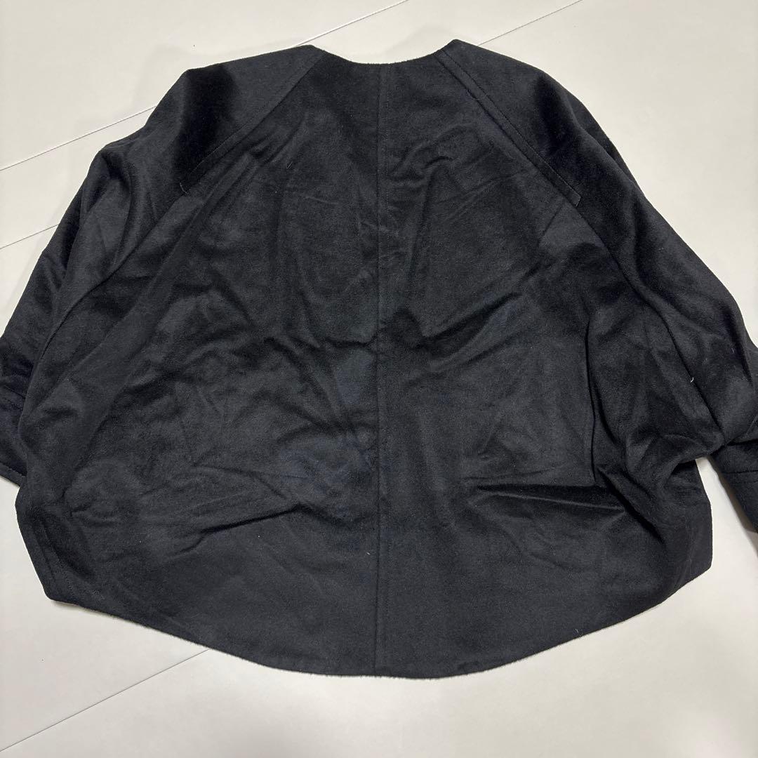 ROPE ロペ 24AW プレミアムカシミヤ ジップブルゾン 黒 ブラック