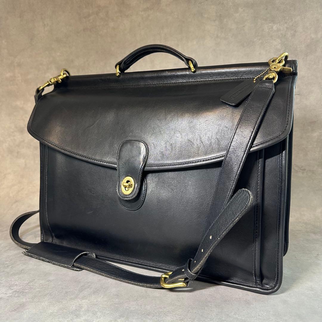 バッグ Vintage COACH Metropolitan Briefcase BK cy796_xu6_a0