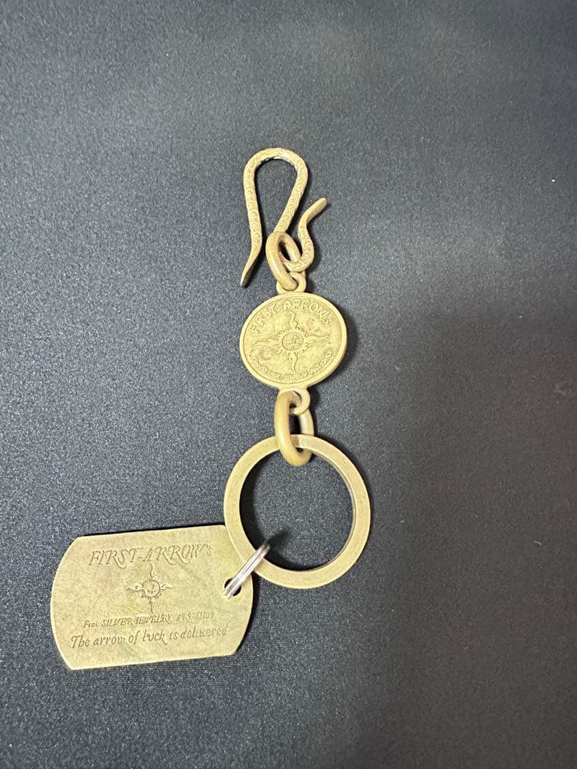 ファーストアローズ キーリング カラビナ ドッグタグ付き 数量限定 SEN TOKYO キーホルダー ツイストノットアクセサリー キーリング