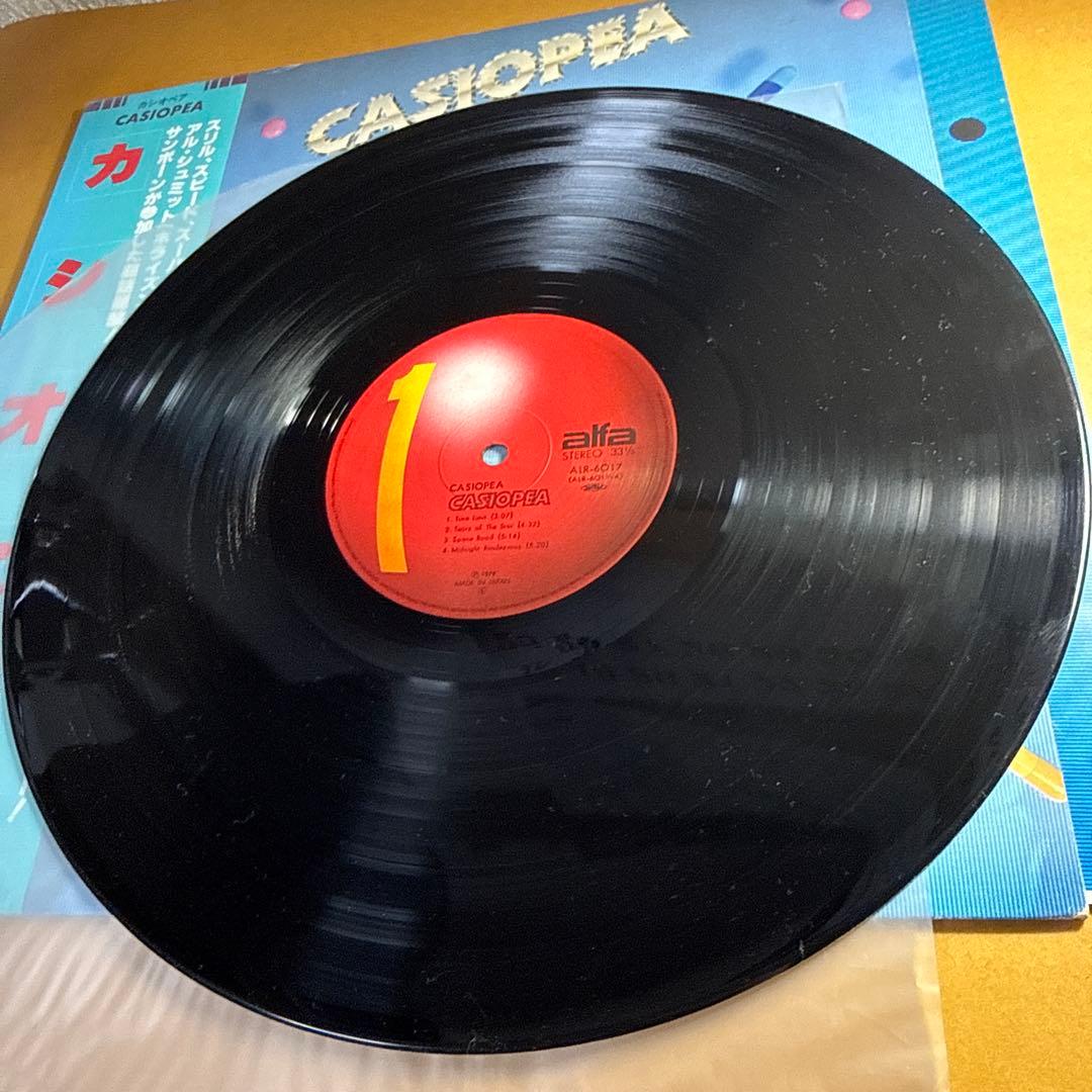 LP12inカシオペアデビューアルバム 盤ジャケ帯解説状態良好