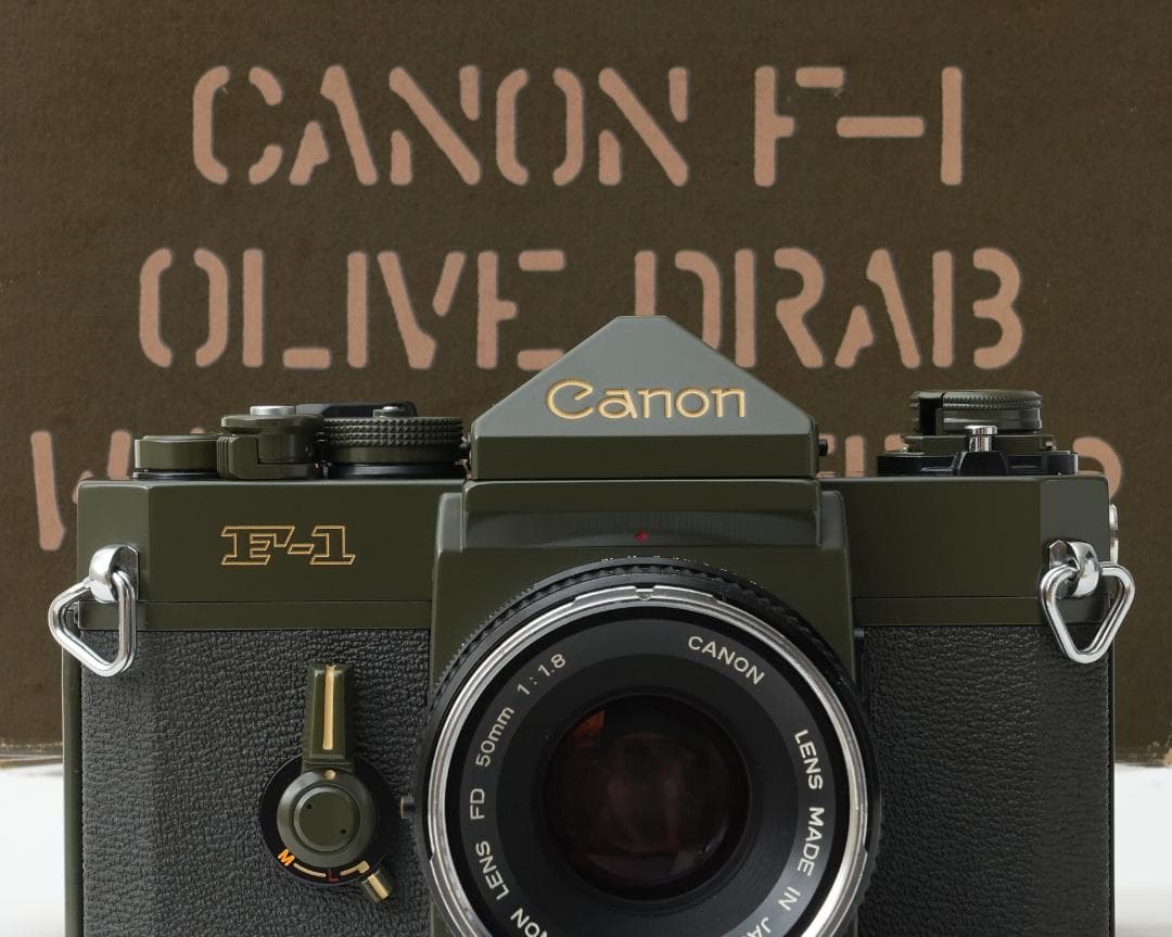 Canon F-1 オリーブ F-1(OD) 元箱付 極美品 ミリタリー - メルカリ